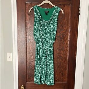 Enfocus Studio Green Polka Dot Dress